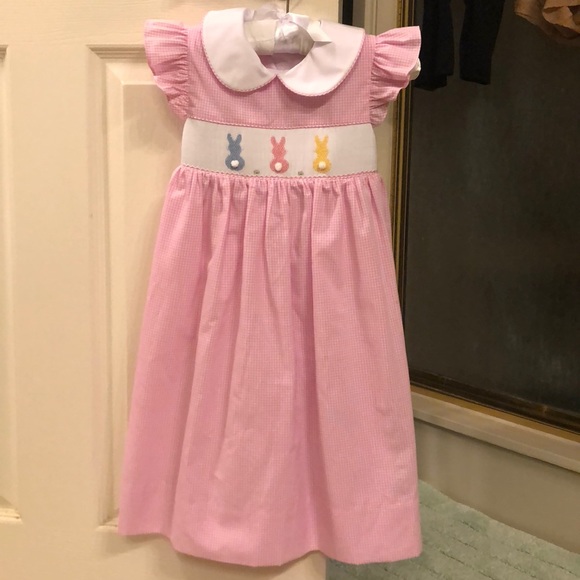 bunny smocked dress